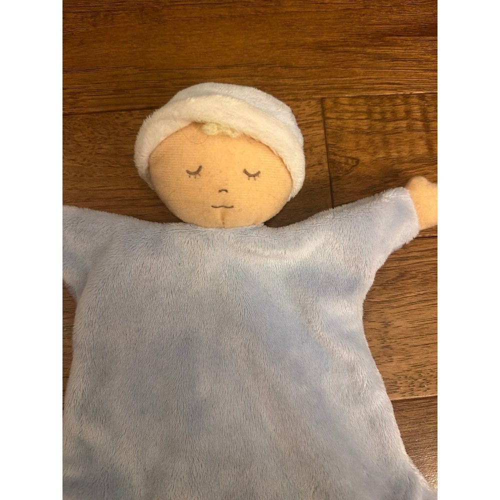 North American Bear Blue Baby Cozies #2945 Sleepyhead Doll Lovey 2006 Blonde 9" - Picture 3 of 3